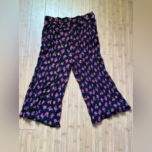Floral Wide-Leg Pants